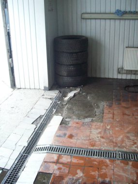 İç ve dış araba servis istasyonu