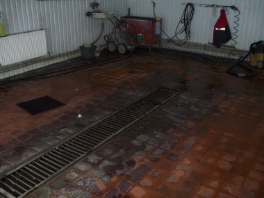 İç ve dış araba servis istasyonu