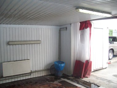 İç ve dış araba servis istasyonu