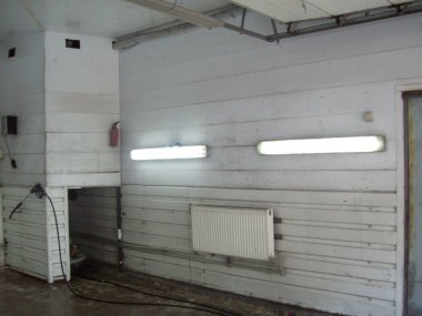 İç ve dış araba servis istasyonu