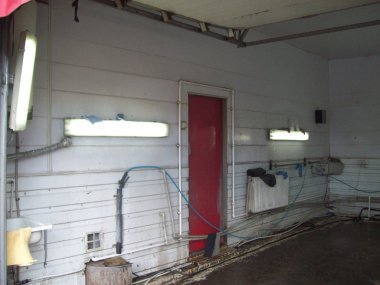 İç ve dış araba servis istasyonu