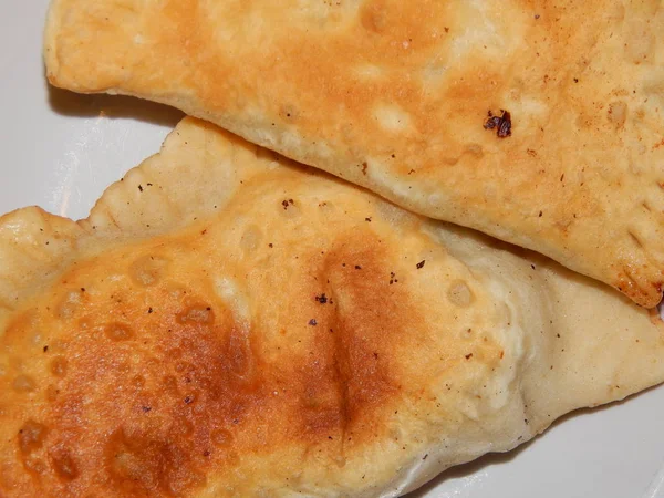 Varios Alimentos Cocinados Mano — Foto de Stock