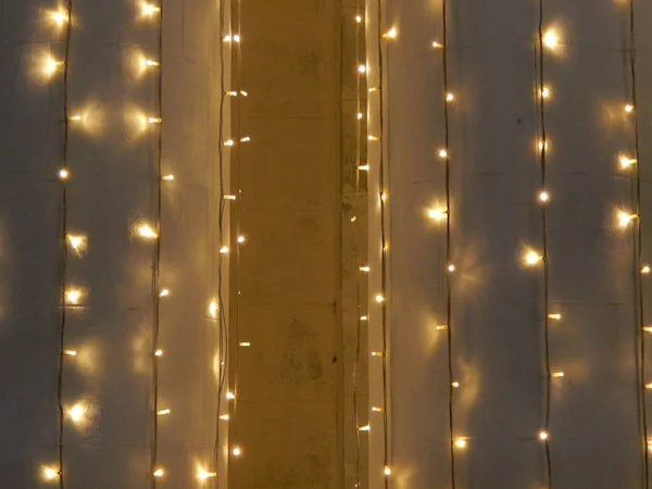 Guirlandas Decorações Para Férias Natal Ano Novo — Fotografia de Stock