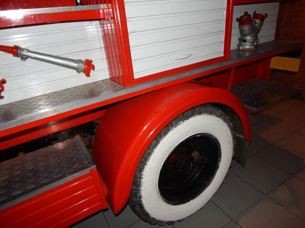 Пожарное Оборудование Автомобилях Комплектующих — стоковое фото