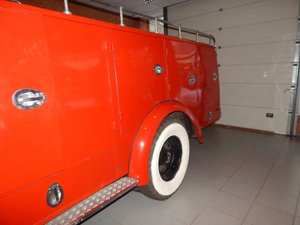 Пожарное Оборудование Автомобилях Комплектующих — стоковое фото