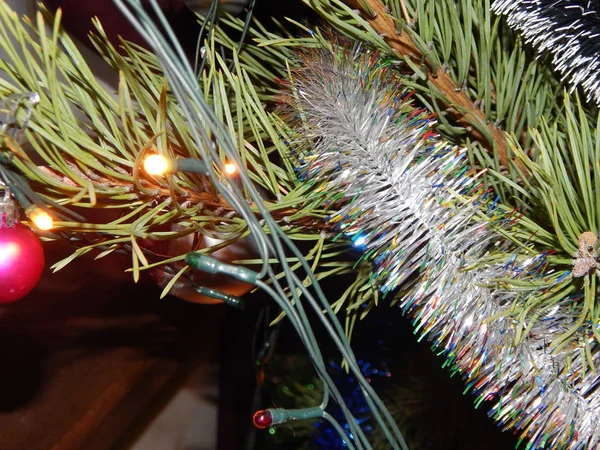 Christbaumschmuck, Spielzeug und Dekorationen — Stockfoto