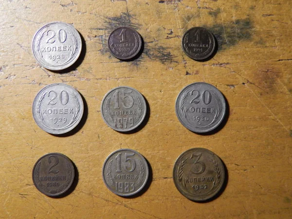 Münzen Zum Sammeln Der Numismatik — Stockfoto