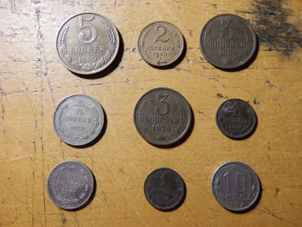 Монети Збирають Нумізматику — стокове фото