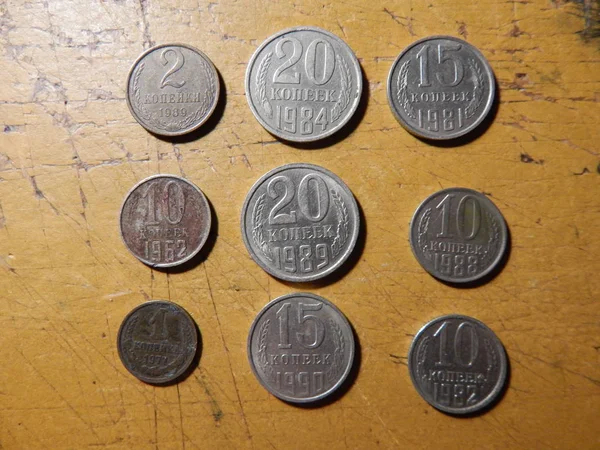 Moedas Que Recolhem Numismáticos — Fotografia de Stock