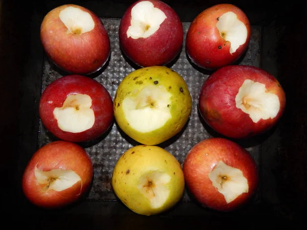 Pommes Cuites Four Avec Sucre Four — Photo