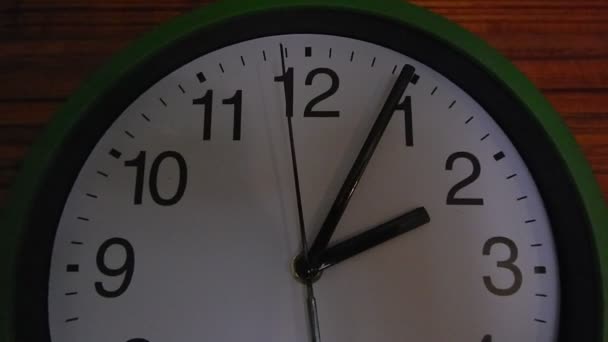 Reloj Redondo Flechas Tictac Tiempo — Vídeo de stock