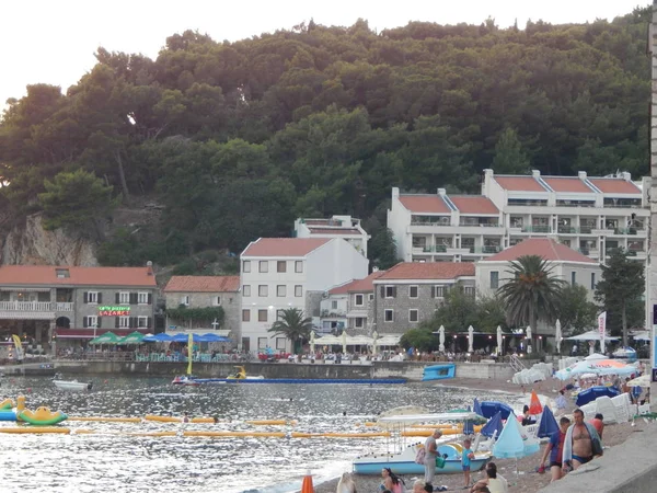 Petrovac Montenegro September 2014 Människor Gatorna — Stockfoto