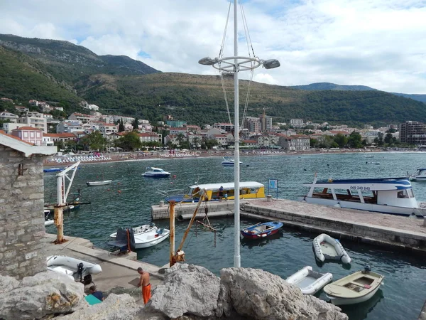 Petrovac Montenegro Settembre 2014 Gente Strada — Foto Stock