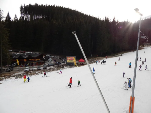 Jasna Slovaquie Janvier 2014 Station Ski Personnes — Photo