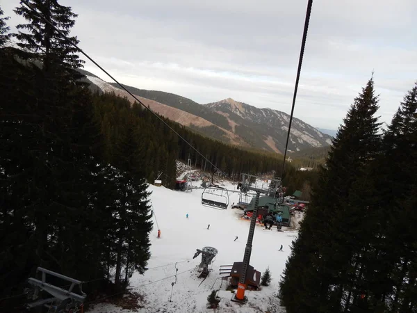 Jasna Slowakije Januari 2014 Ski Oord Mensen — Stockfoto