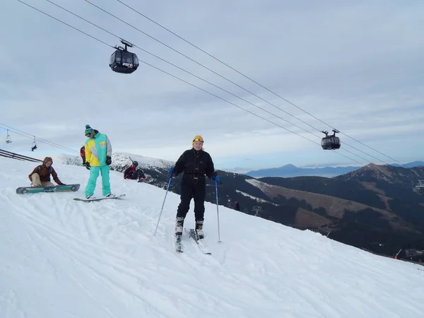 Jasna Slovakia January 2014 Ski Resort People — Stock Photo, Image