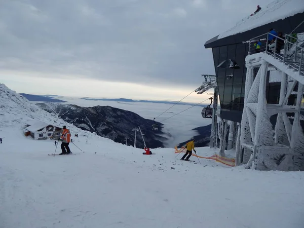 Jasna Slowakije Januari 2014 Ski Oord Mensen — Stockfoto