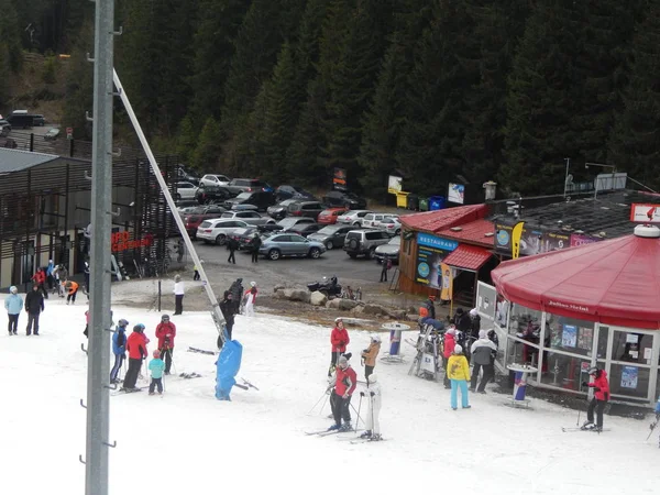 Jasna Slovakia January 2014 Ski Resort People — Stock Photo, Image