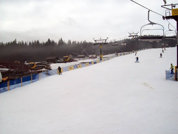 Zakopane Polen Januar 2012 Skigebiet Und Menschen — Stockfoto
