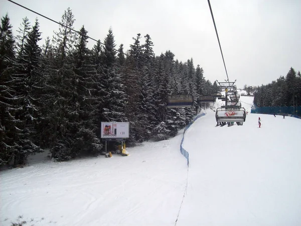 Zakopane Lengyelország Január 2012 Síközpont Emberek — Stock Fotó