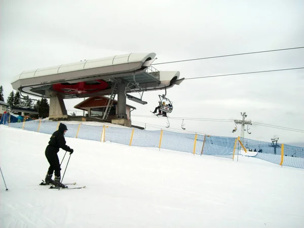 Bialka Tatranska Pologne Janvier 2012 Station Ski Personnes — Photo