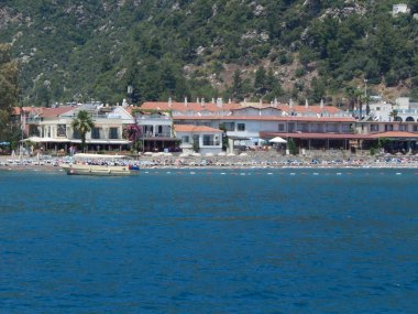 Marmaris, Türkiye - 10 Haziran 2016: İnsanlar sokaklarda.