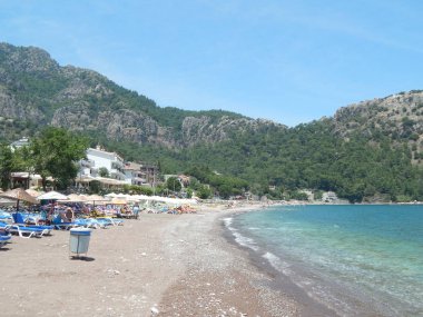 Marmaris, Türkiye - 10 Haziran 2016: İnsanlar sokaklarda.