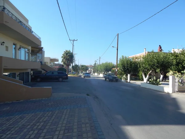 Kavros Crete Grecia Agosto 2014 Gente Las Playas — Foto de Stock