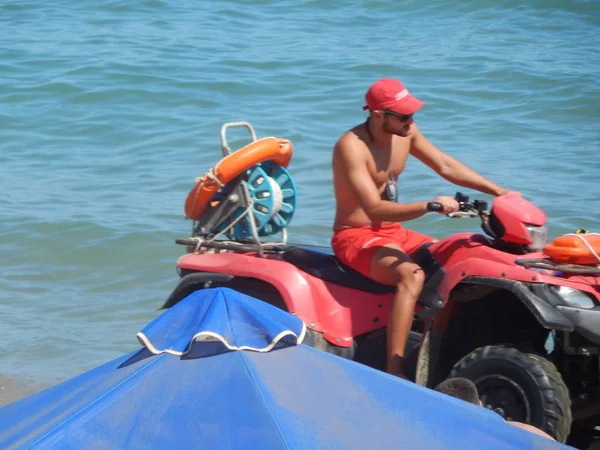 Kavros Crete Greece August 2014 People Beaches — Stock Photo, Image