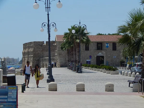 Larnaca Zypern Juli 2015 Menschen Auf Den Straßen — Stockfoto