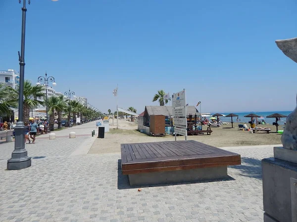 Ларнака Кипр Июля 2015 Года Люди Улицах — стоковое фото