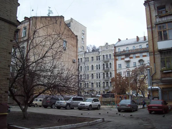 Kiev Ukraine February 2007 People Car Streets — Stock Photo, Image