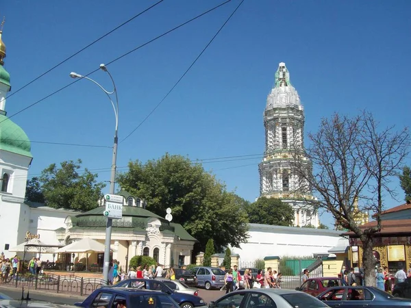 Kiew Ukraine August 2011 Menschen Und Auto Auf Den Straßen — Stockfoto