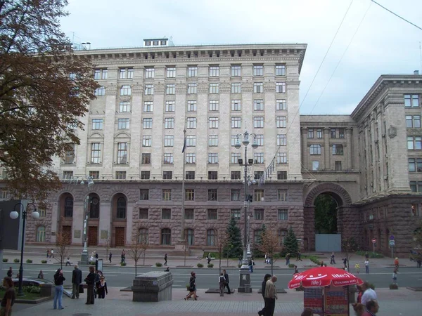 Kiev Ucrânia Julho 2012 Pessoas Carro Nas Ruas — Fotografia de Stock