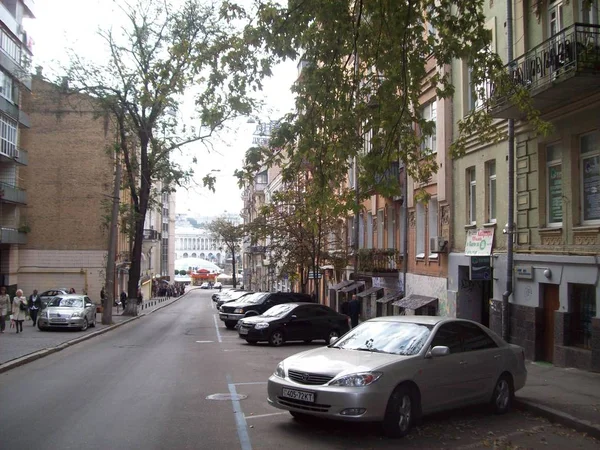 Kiev Ukraine Septembre 2012 Les Gens Voiture Dans Les Rues — Photo