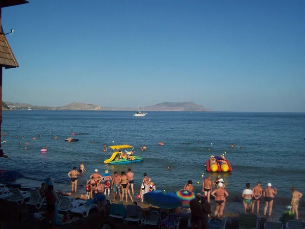 Sudak Crimea July 2010 People Streets — Stock Photo, Image