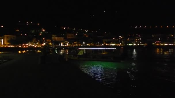 Petrovac Montenegro Setembro 2014 Pessoas Nas Ruas — Vídeo de Stock