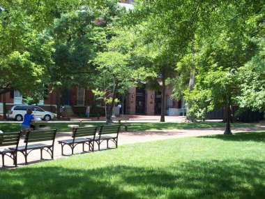 Washington, D.C., ABD - Haziran 14, 2008: İnsanlar sokaklarda.