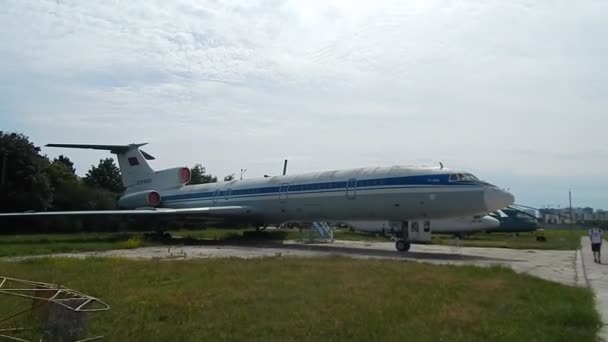 Kiev Ucrania Junio 2018 Museo Aviación Aviones Civiles Militares Helicópteros — Vídeos de Stock