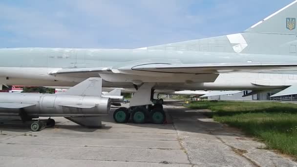 Kiev Ukraina Juni 2018 Aviation Museum Civila Och Militära Flygplan — Stockvideo