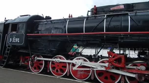 Kiev Oekraïne Juli 2018 Locomotief Treinwagons Wagon Van Trein — Stockvideo