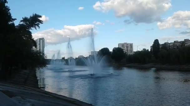 Rusanivka Kiev Ukraine July 2018 Nature People Streets — Stock Video