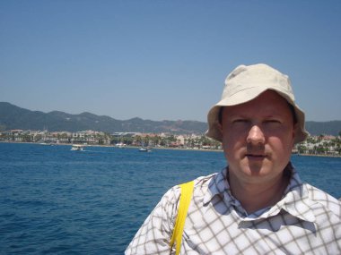 Marmaris, Türkiye - 10 Haziran 2016: Model Oleg Prokopenko n