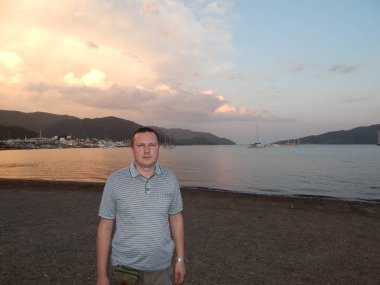 Marmaris, Türkiye - 10 Haziran 2016: Model Oleg Prokopenko n