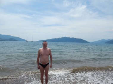 Marmaris, Türkiye - 10 Haziran 2016: Model Oleg Prokopenko n