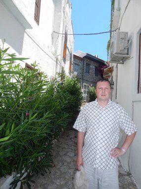 Marmaris, Türkiye - 10 Haziran 2016: Model Oleg Prokopenko n