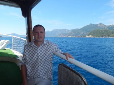 Marmaris, Türkiye - 10 Haziran 2016: Model Oleg Prokopenko n