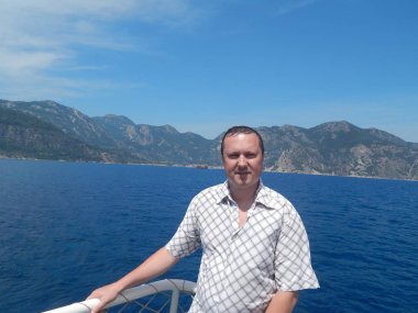 Marmaris, Türkiye - 10 Haziran 2016: Model Oleg Prokopenko n