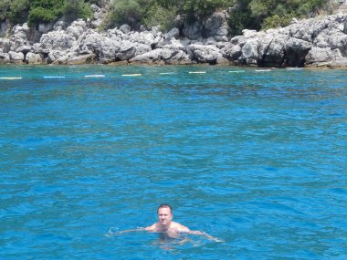 Marmaris, Türkiye - 10 Haziran 2016: Model Oleg Prokopenko n