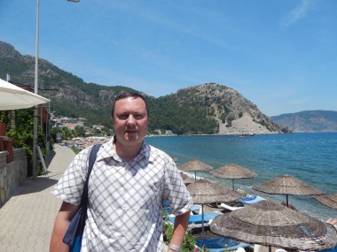 Marmaris, Türkiye - 10 Haziran 2016: Model Oleg Prokopenko n